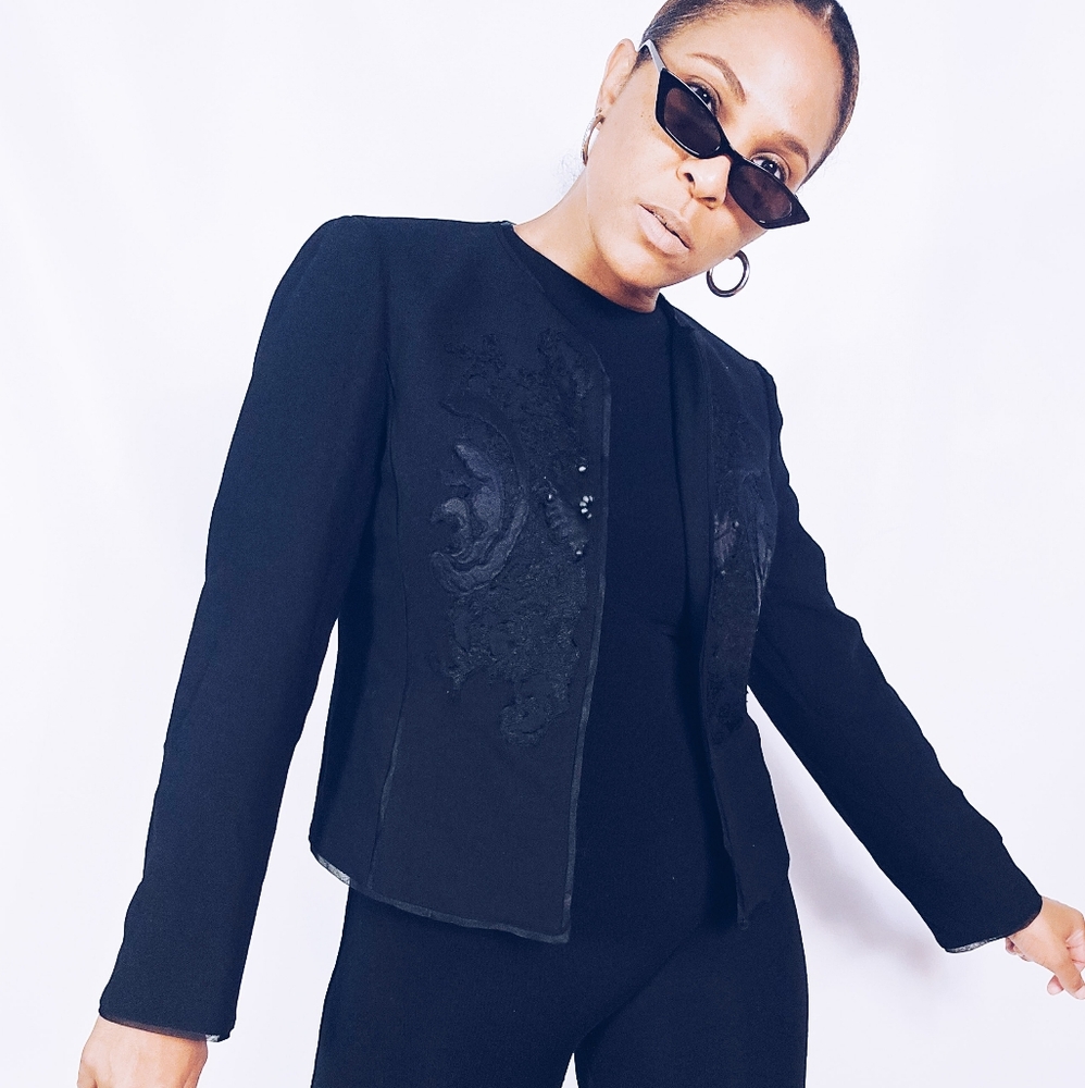 Linda Allard Silk Trimmed Jacket